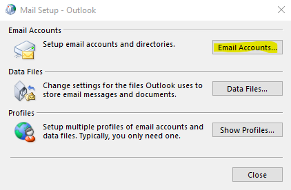 Mail Setup Outlook