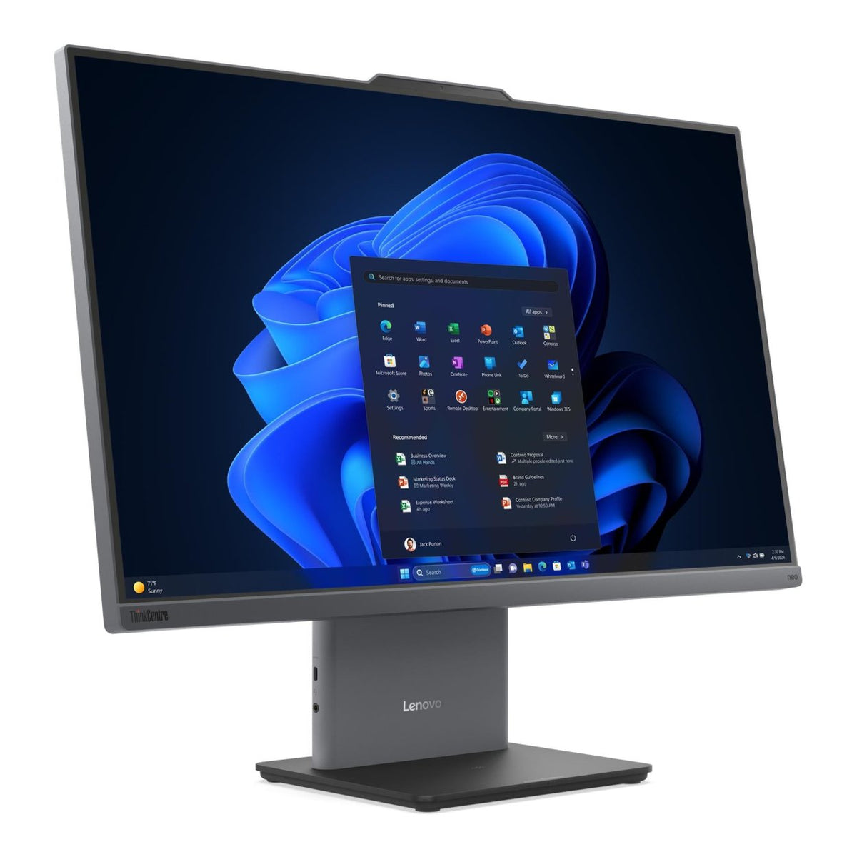 Lenovo ThinkCentre neo 50a G6 23.8-inch FHD All-in-One AI PC - Intel Core Ultra 5 226V 512GB SSD 16GB RAM Win 11 Pro image 4