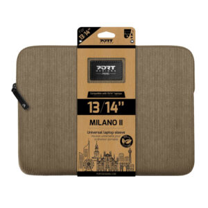 Port Designs Milano II Eco 13/14" Universal Laptop Sleeve - Desert Brown