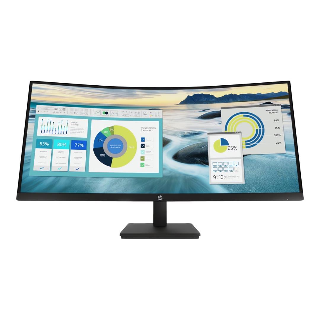 HP P34hc G4 34-inch 3440 x 1440p WQHD 21:9 100hz 5ms VA Curved Monitor 21Y56AA