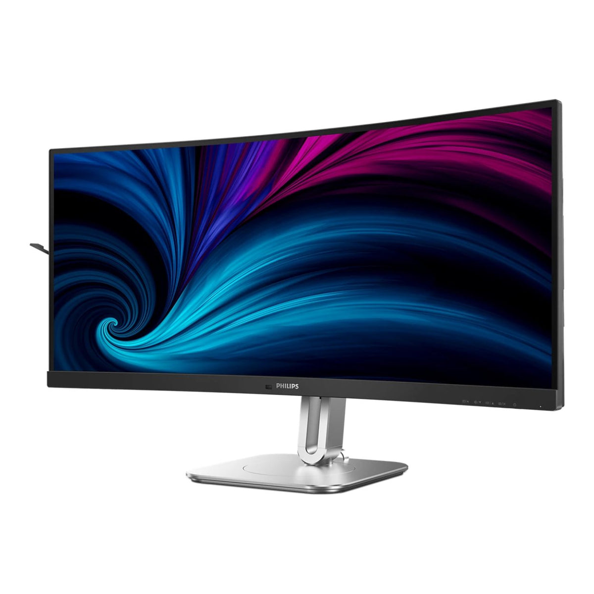 Philips 34-inch 3440 x 1440p WQHD 21:9 120Hz 4ms LED VA USB-C Hub Curved Monitor 34B2U5600C image 2