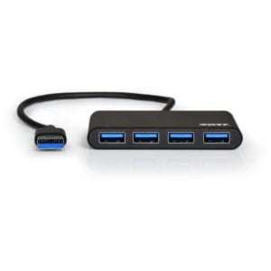 Port USB3.0 to 4 x USB3.0 5Gbps 4 Port Hub - Black image 4