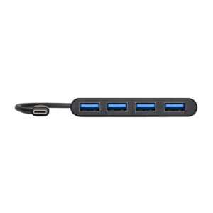 Port USB Type-C to 4 x USB3.0 5Gbps 30cm 4 Port Hub - Black image 4