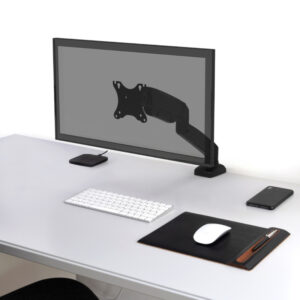 PORT Monitor Arm VESA Single Screen - Black image 5