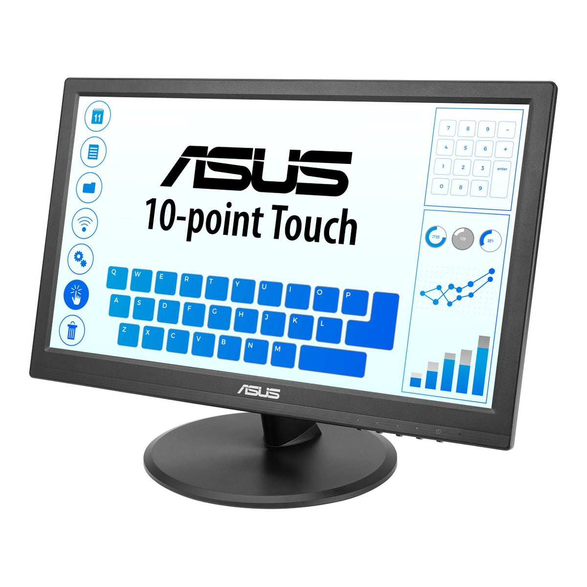 ASUS VT169HE 15.6-inch 1920 x 1080p FHD 16:9 60Hz 5ms LED IPS Touch Monitor 90LM09V1-B01170 image 2