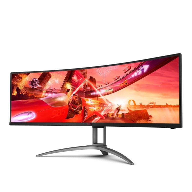 AOC AGON AG493UCX2 48.8-inch 5120 x 1440px Dual-QHD 32:9 165Hz 1ms Freesync Premium Pro WLED VA Curved Gaming Monitor image 3