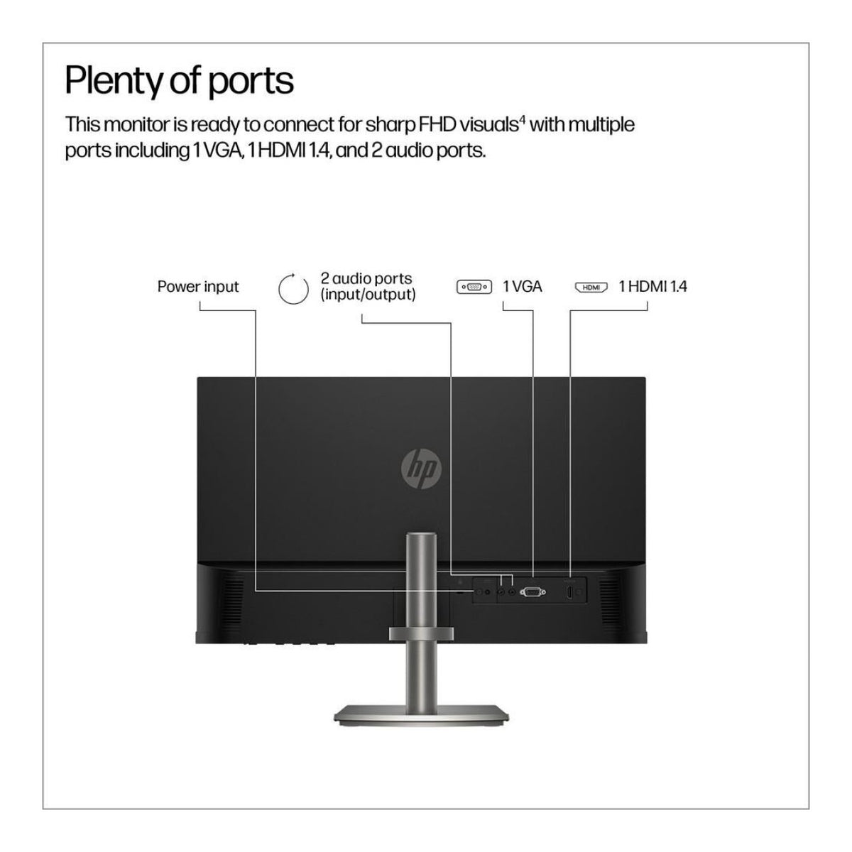 HP Series 5 524da 23.8-inch 1920 x 1080p FHD 16:9 100Hz 5ms LCD IPS Monitor B11W5AT image 2