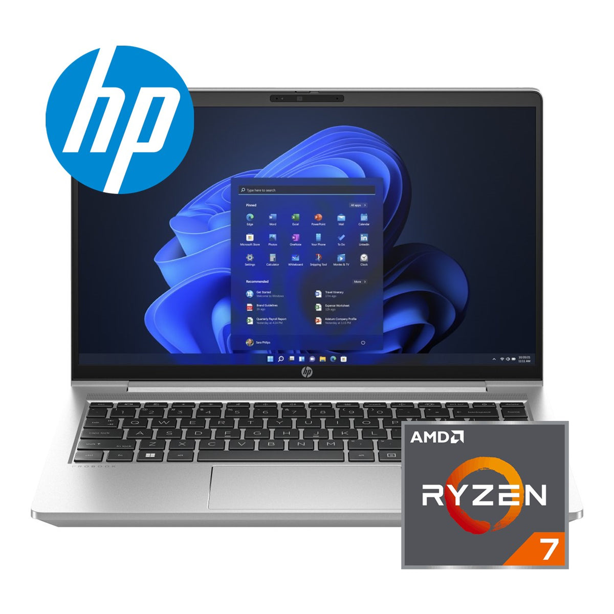 HP ProBook 445 G10 14-inch FHD Laptop - AMD Ryzen 7 7730U 1TB SSD 16GB RAM Win 11 Pro image 2