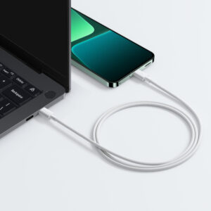 Xiaomi 3A Braided USB Type-C to USB Type-C Cable 1M - White image 5