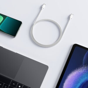 Xiaomi 3A Braided USB Type-C to USB Type-C Cable 1M - White image 6