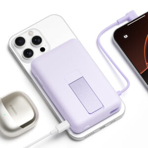 Xiaomi Magnetic Power Bank 10000 with Built-in Stand - Purple image 3