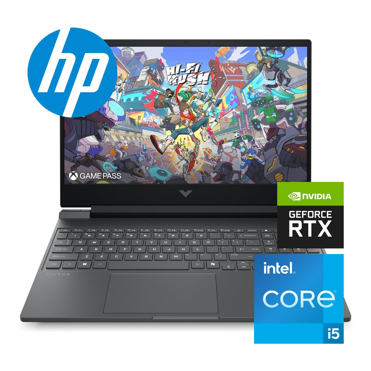 HP Victus Gaming 15-fa2013ni 15.6-inch FHD Laptop - Intel Core i5-13420H 512GB SSD 8GB RAM RTX 5050 Win 11 Home Mica Silver image 2