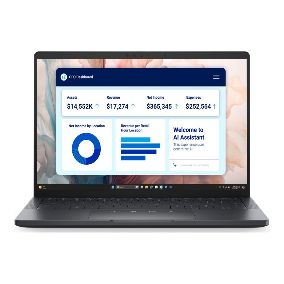 Dell Pro 13 Premium 13.3-inch FHD+ AI Laptop - Intel Core Ultra 5 236V 512GB SSD 16GB RAM 5G Win 11 Pro image 1