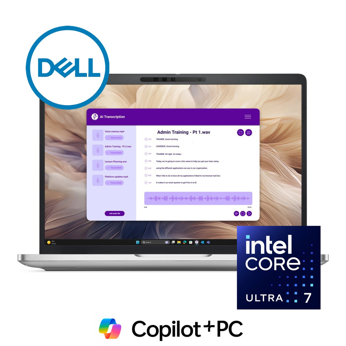 Dell Pro 13 Plus 13.3-inch FHD+ AI Laptop - Intel Core Ultra 7 266V 512GB SSD 16GB RAM 5G Win 11 Pro image 2