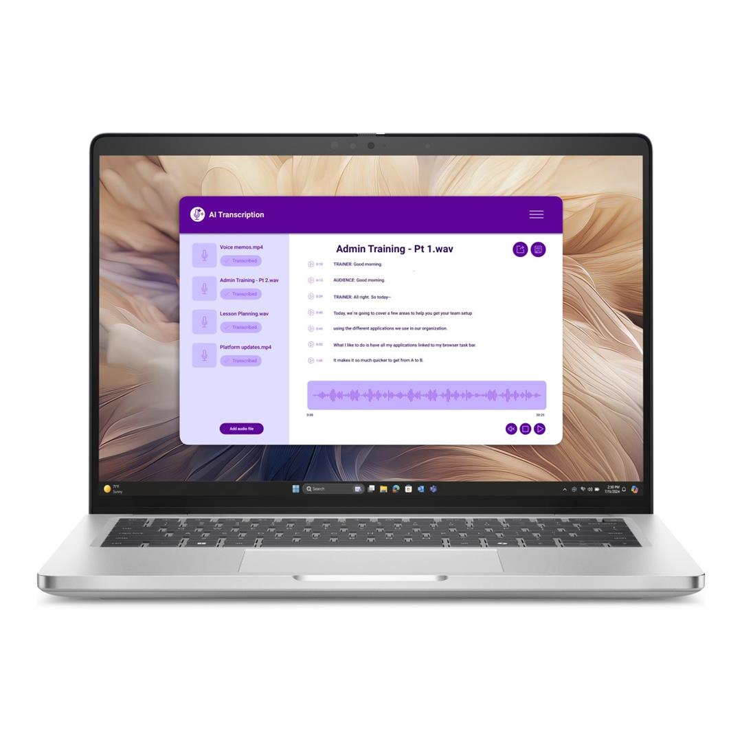 Dell Pro 14 Plus 14-inch FHD+ AI Laptop - Intel Core Ultra 5 236V 512GB SSD 16GB RAM 5G Win 11 Pro