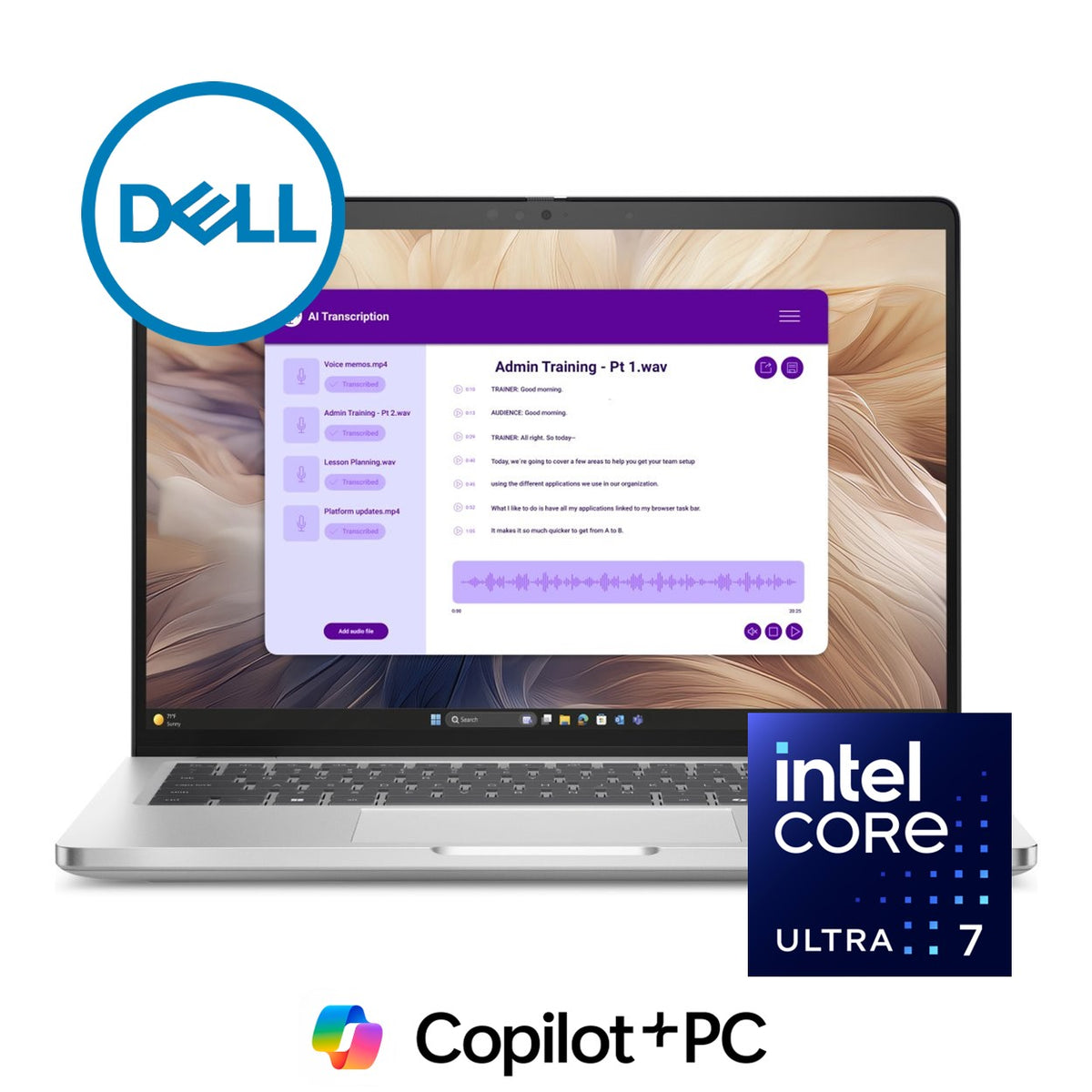 Dell Pro 14 Plus 14-inch FHD+ AI Laptop - Intel Core Ultra 7 266V 512GB SSD 16GB RAM Win 11 Pro image 2