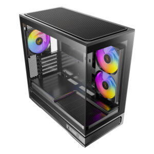 Antec C2M ARGB Compact Micro-ATX Gaming Chassis - Black image 4