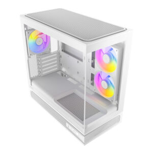 Antec C2M ARGB Compact Micro-ATX Gaming Chassis - White image 4
