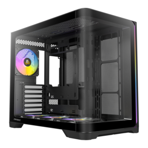 Antec C5 CURVED ARGB ATX | Micro-ATX | ITX ARGB Dual Chamber Mid-Tower Gaming Chassis - Black image 1