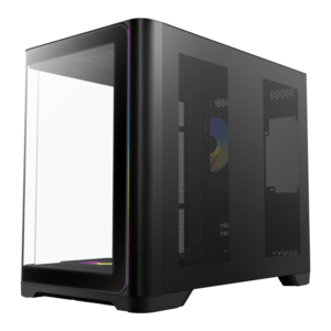 Antec C5 CURVED ARGB ATX | Micro-ATX | ITX ARGB Dual Chamber Mid-Tower Gaming Chassis - Black image 3