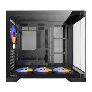 Antec C5 CURVED ARGB ATX | Micro-ATX | ITX ARGB Dual Chamber Mid-Tower Gaming Chassis - Black image 6