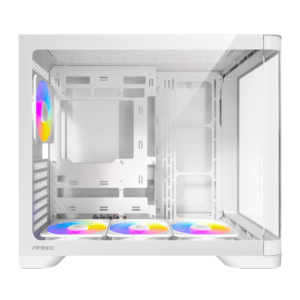 Antec C5 CURVED ARGB ATX | Micro-ATX | ITX ARGB Dual Chamber Mid-Tower Gaming Chassis - White image 6