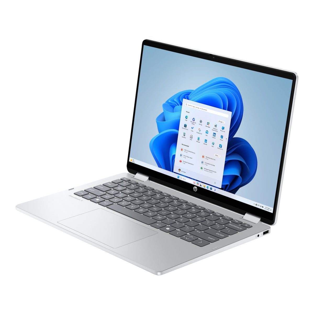 HP OmniBook 5 Flip 14-fp0001ni 14-inch 2K 2-in-1 Laptop - Intel Core 7 150U 1TB SSD 16GB RAM Win 11 Home Silver image 3