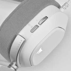 Corsair HS80 RGB USB Wired Over-Ear Gaming Headset — White image 7