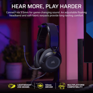 Corsair HS35 v3 Wired Gaming Headset - Carbon image 5
