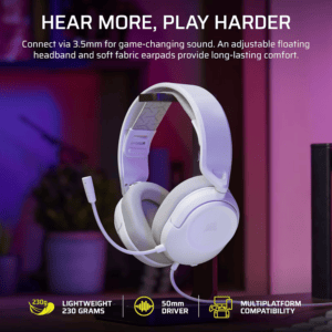 Corsair HS35 v3 Wired Gaming Headset - White image 6