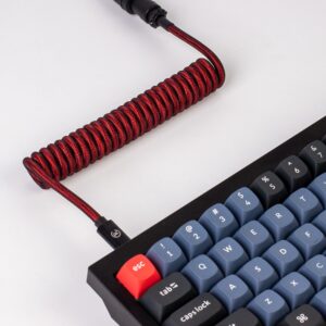 Keychron Coiled Aviator Cable - Red image 4