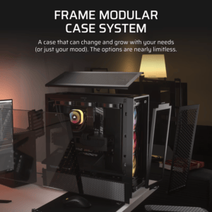 Corsair FRAME 4000D RS ARGB Modular Mid-Tower PC Case - Black image 4