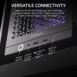 Corsair FRAME 4000D RS ARGB Modular Mid-Tower PC Case - Black image 6