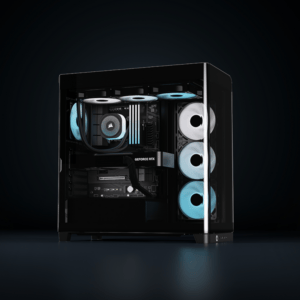 Corsair FRAME 4500X RS-R ARGB Panoramic Glass Mid-Tower PC Case - Black image 7