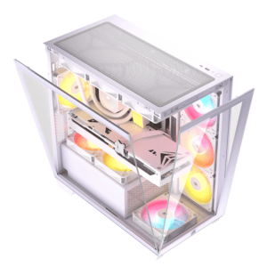 Corsair 2800X RS-R ARGB Micro-ATX PC Case – White image 4