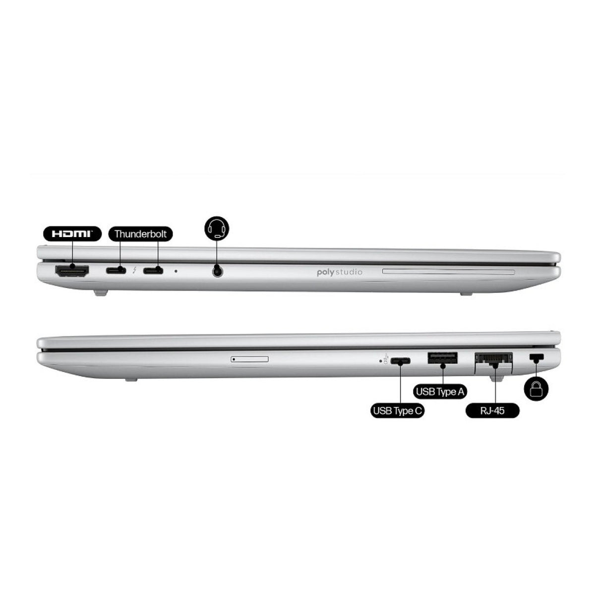 HP EliteBook 8 G1i 14-inch WUXGA AI Laptop - Intel Core Ultra 5 225U 512GB SSD 16GB RAM Win 11 Pro image 6