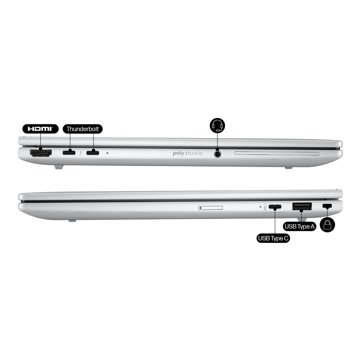 HP EliteBook 8 G1i 13.3-inch WUXGA AI Laptop - Intel Core Ultra 5 225U 1TB SSD 32GB RAM 5G Win 11 Pro image 6