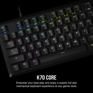 Corsair K70 CORE RGB Mechanical Gaming Keyboard - Black image 2