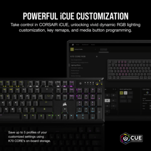 Corsair K70 CORE RGB Mechanical Gaming Keyboard - Black image 5