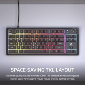 Corsair K55 CORE TKL RGB Gaming Keyboard image 3