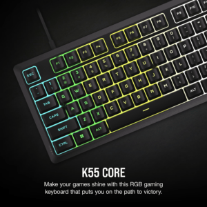 Corsair K55 CORE RGB Gaming Keyboard - Black image 2