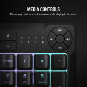 Corsair K55 CORE RGB Gaming Keyboard - Black image 3