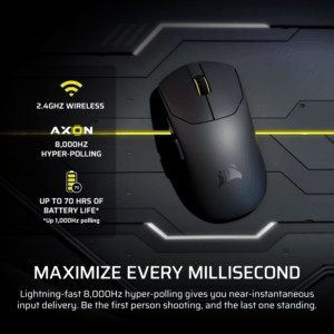 Corsair SABRE v2 PRO ULTRALIGHT WIRELESS 30000 DPI Gaming Mouse - Black image 4