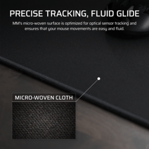 Corsair MM Anti-fray Cloth Gaming Mouse Pad Medium - Black image 5