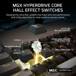 Corsair CLIPPER PRO MINI 60 Hall Effect Gaming Keyboard - Black image 3