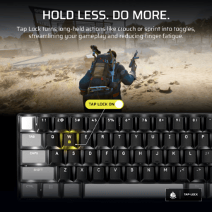 Corsair CLIPPER PRO MINI 60 Hall Effect Gaming Keyboard - Black image 5