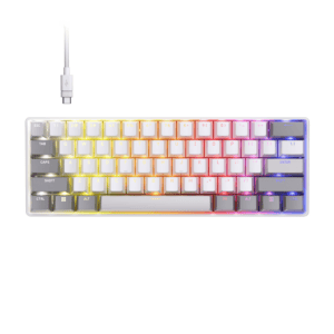 Corsair CLIPPER PRO MINI 60 Hall Effect Gaming Keyboard – White image 1