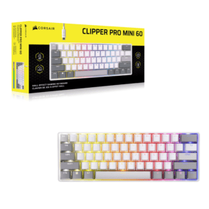 Corsair CLIPPER PRO MINI 60 Hall Effect Gaming Keyboard – White image 7