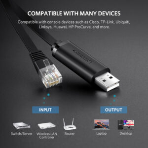 UGREEN USB-A to RJ45 Console Cable 1.5m image 3