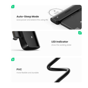 UGREEN CM321 USB Type-C to 2.5" SATA HDD/SSD Converter Cable 5Gbps-Black image 5